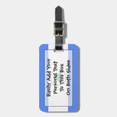 Vlag van Nicaragua Easy ID Personal Bagagelabel (Voorkant verticaal)