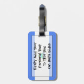 Vlag van Nicaragua Easy ID Personal Bagagelabel (Achterkant verticaal)