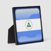 Vlag van Nicaragua Fotoplaat (Voorkant)