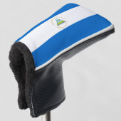 vlag van Nicaragua Golfheadcover (3/4 voorkant)