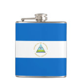 vlag van Nicaragua Heupfles (Voorkant)