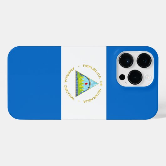 vlag van Nicaragua iPhone Hoesje (Achterkant horizontaal)