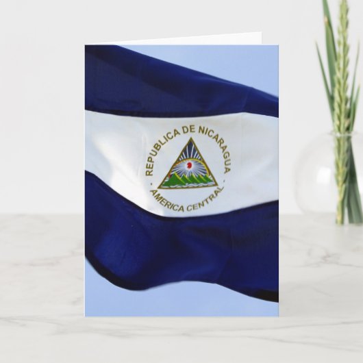 vlag van nicaragua kaart (Voorkant)