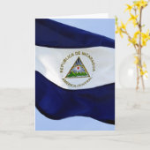 vlag van nicaragua kaart (Gele Bloem)