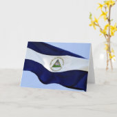 vlag van nicaragua kaart (Gele Bloem)