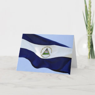 vlag van nicaragua kaart