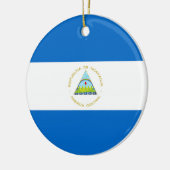 vlag van Nicaragua Keramisch Ornament (Links)
