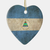 vlag van Nicaragua Keramisch Ornament (Rechts)