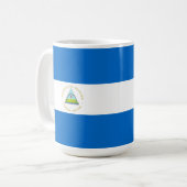 vlag van Nicaragua Koffiemok (Voorkant links)