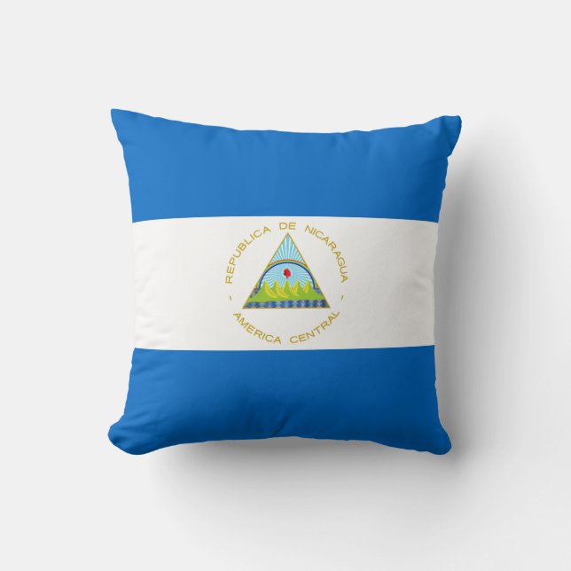 Vlag van Nicaragua Kussen (Voorkant)
