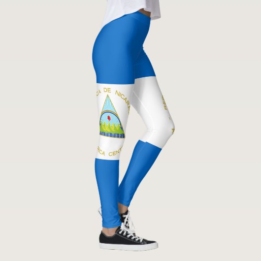 Vlag van Nicaragua Leggings (Rechts)