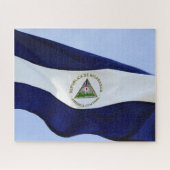 vlag van nicaragua legpuzzel (Horizontaal)
