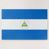 Vlag van Nicaragua Legpuzzel (Horizontaal)