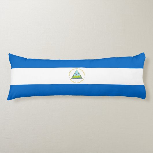 Vlag van Nicaragua Lichaamskussen (Voorkant)