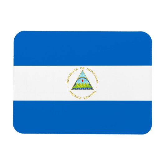 Vlag van Nicaragua Magneet (Horizontaal)