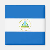 Vlag van Nicaragua Magneet (Voorkant)