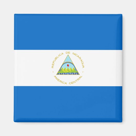 Vlag van Nicaragua Magneet (Voorkant)