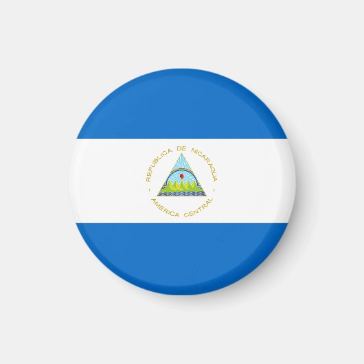 vlag van Nicaragua Magneet (Voorkant)
