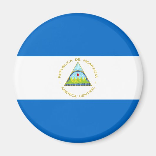 Vlag van Nicaragua Magneet (Voorkant)