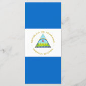 vlag van Nicaragua Menu (Achterkant)