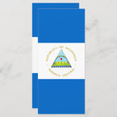 vlag van Nicaragua Menu (Voorkant / Achterkant)