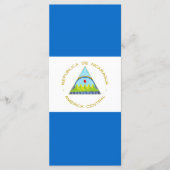 vlag van Nicaragua Menu (Voorkant)