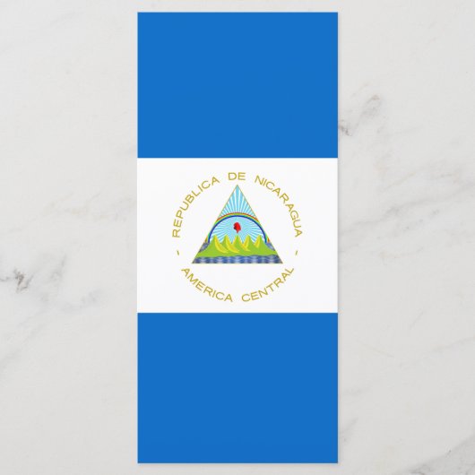 vlag van Nicaragua Menu (Voorkant)