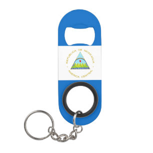 vlag van Nicaragua Mini Flessenopener