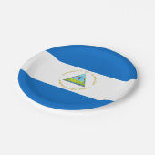 vlag van Nicaragua Papieren Bordje (Gekanteld)