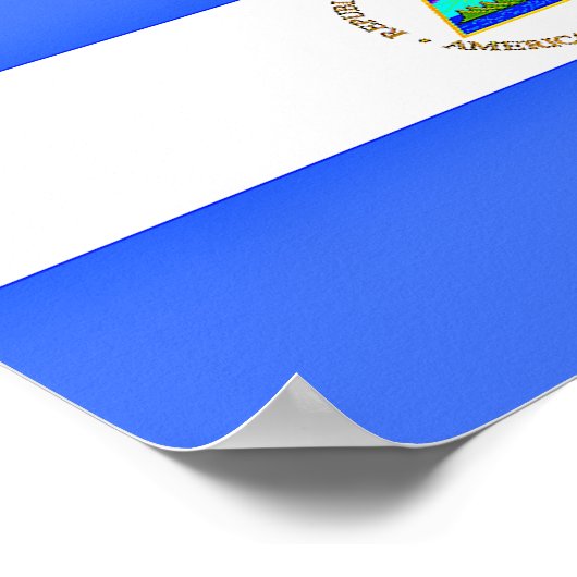Vlag van Nicaragua Poster (Hoek)