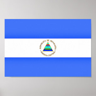 Vlag van Nicaragua Poster