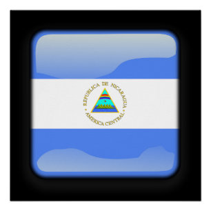 Vlag van Nicaragua Poster