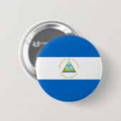 Vlag van Nicaragua Ronde Button 5,7 Cm (Voorkant /achterkant)