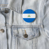 Vlag van Nicaragua Ronde Button 5,7 Cm (In situ)