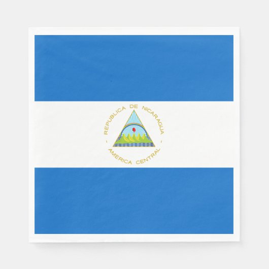 Vlag van Nicaragua Servet (Voorkant)
