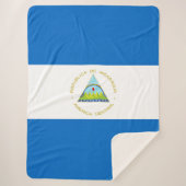 vlag van Nicaragua Sherpa Deken (Voorkant)