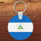 vlag van Nicaragua Sleutelhanger (Voorkant)