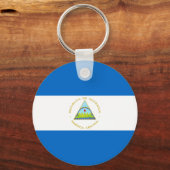 Vlag van Nicaragua Sleutelhanger (Achterkant)