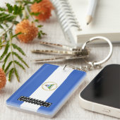 Vlag van Nicaragua Sleutelhanger (Voorkant Rechts)