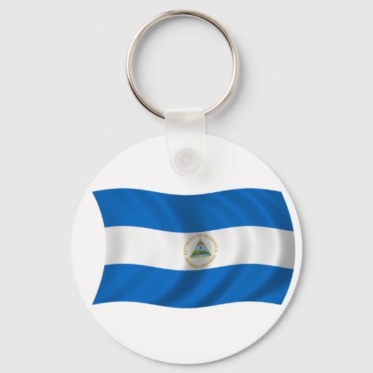 Vlag van Nicaragua Sleutelhanger (Voorkant)