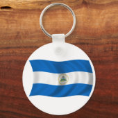 Vlag van Nicaragua Sleutelhanger (Voorkant)