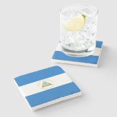 Vlag van Nicaragua Stenen Onderzetter (Zijkant)