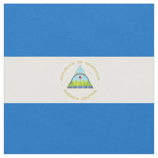 vlag van Nicaragua Stof (Close Up)