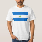 vlag van Nicaragua T-shirt (Voorkant)
