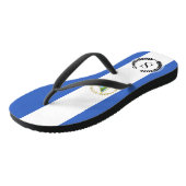 Vlag van Nicaragua Teenslippers (Schuin)