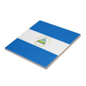 Vlag van Nicaragua Tegeltje (Zijkant)