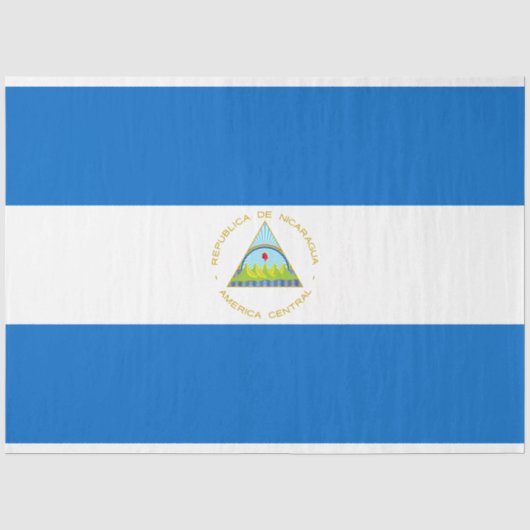 Vlag van Nicaragua Tissuepapier (Voorkant)