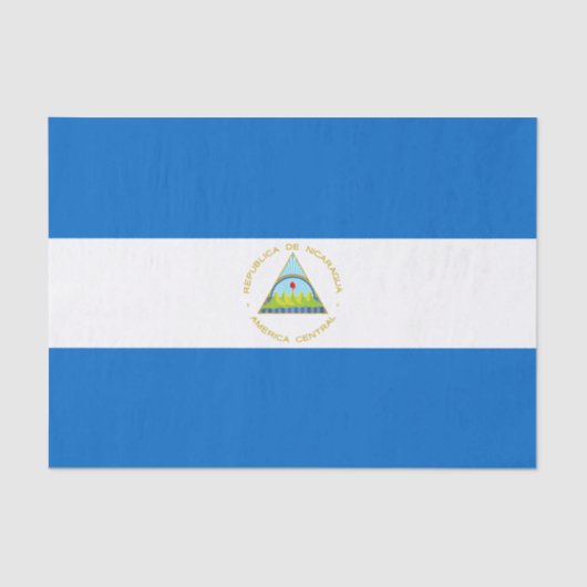 Vlag van Nicaragua Tissuepapier (Voorkant)