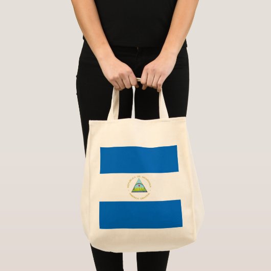 vlag van Nicaragua Tote Bag (Voorkant (product))