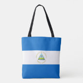 vlag van Nicaragua Tote Bag (Achterkant)
